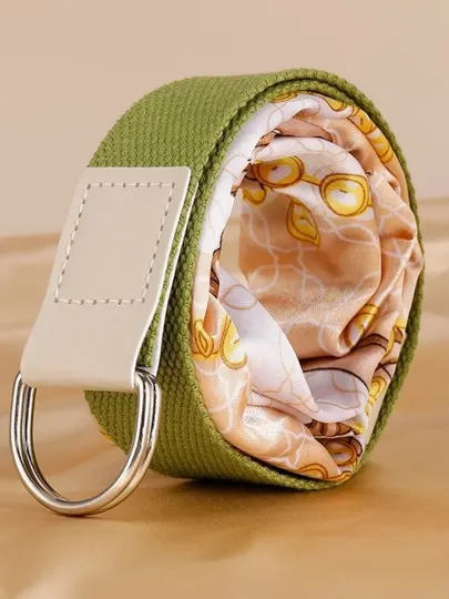 Женский ремень с шарфом, модный пояс с кольцом (Scarf Belt)