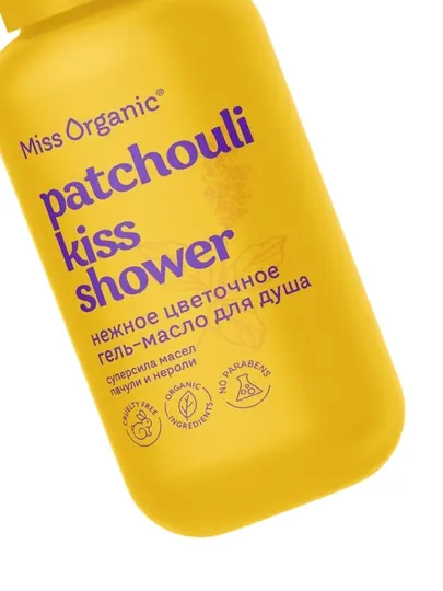 MISS ORGANIC Гель для душа Patchouli Kiss Shower 90 мл - Средства для душа и ванны
