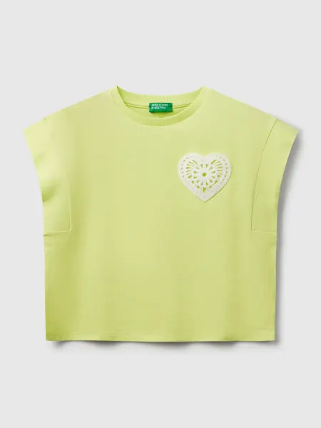 United Colors of Benetton Футболка с патчем макраме