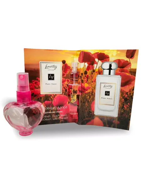 Lemontay 135 Духи poppy barley cologne. Миниатюра 25мл + пробник 3 мл