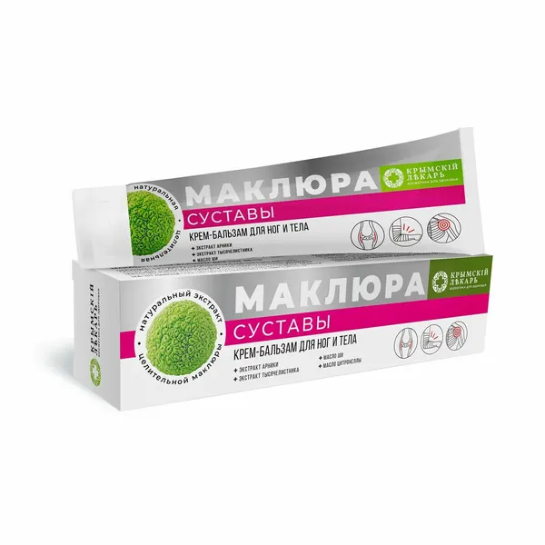 Крем-бальзам для ног и тела Маклюра Суставы, 90 г, Дом природы