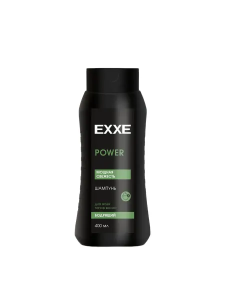 EXXE Шампунь бодрящий, pover, 400 мл