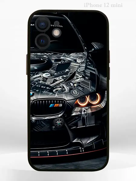 Чехол на APPLE iPHONE 12 MINI с модным принтом BMW