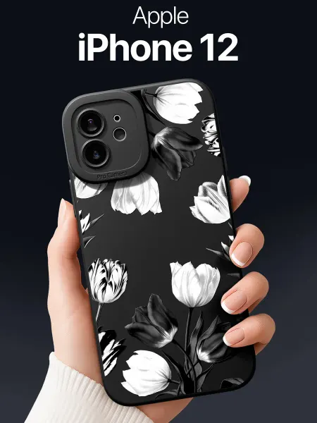 SCDesign Чехол на iPhone 12 с тюльпанами