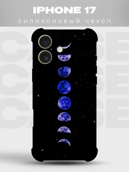PRINTberries Чехол на iPhone 17 дизайн Фазы луны
