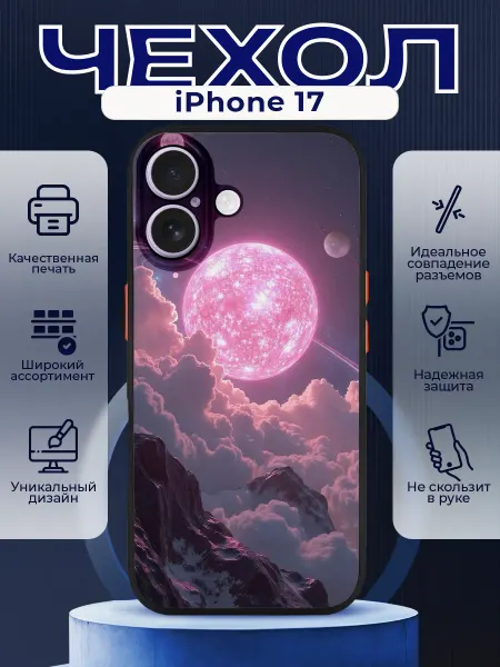 PRINTberries Чехол на IPHONE 17 с принтом диско шар