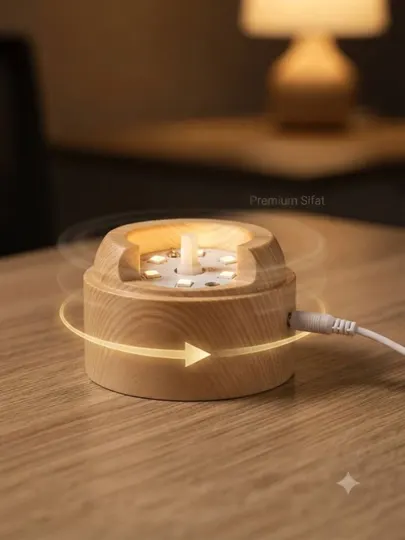 3D хрустальный шар с LED-подсветкой, вращающийся ночник для детей - Напольные и настольные светильники