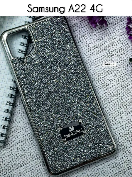 ELNAZ COVER Блестящий чехол на Samsung A22 4G с кристаллами Swarovski