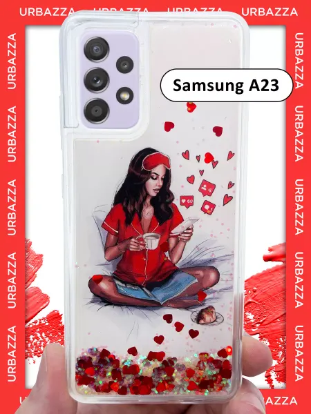 URBAZZA Чехол переливашка с рисунком на Samsung Galaxy A23