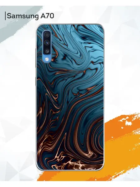 Мобилиус Чехол на Samsung A70 для Самсунг А70 с принтом рисунком