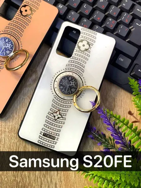 Kambar cases Чехол на телефон Samsung S20 FE с кольцом-подставкой