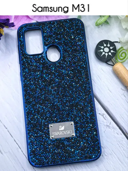 SALMAN COVERS Чехол на Samsung M31 со стразами Swarovski