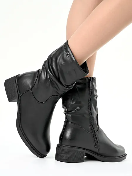 BESMODA SHOES сапоги утепленные на каблуке зимние