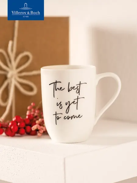 Кружка для чая и кофе 340 мл, The best is yet to come/Лучшее еще впереди, Statement, Villeroy & Boch, Премиум-Фарфор
