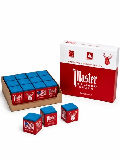Бильярдный мел Master Billiard Chalk, для качественной игры, синий бильярдный мел - Бильярд и дартс