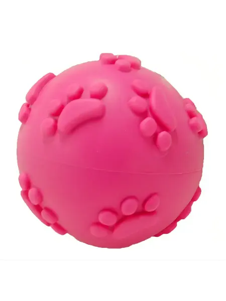 HomePet Игрушка для собак Мяч с рисунком лапки с пищалкой