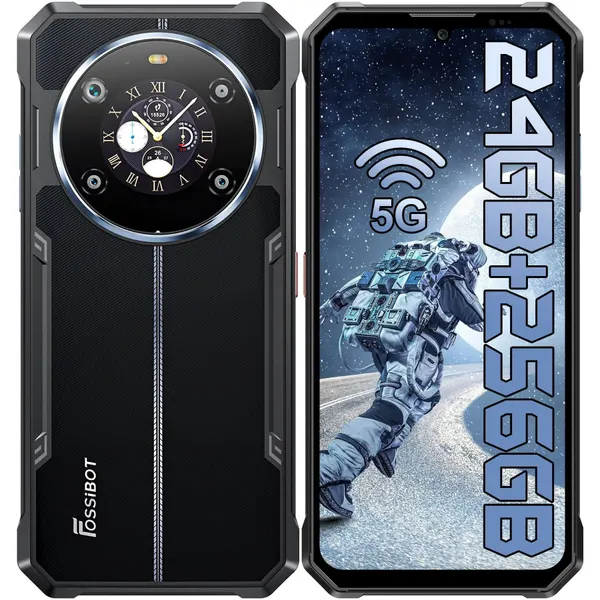 Прочный смартфон FOSSiBOT F109 5G 10600 мАч 24 ГБ ОЗУ (8 ГБ + 16 ГБ) 256 ГБ ПЗУ NFC сотовый телефон Face ID