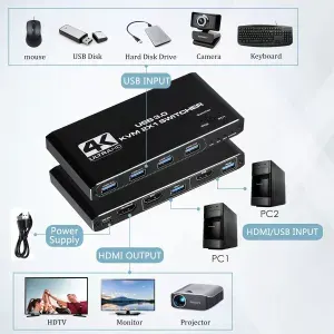 Кабель TYPE-C 3.1 на HDMI 2.0 1.8 м | 4K 60Гц, USB C, для ноутбука, телефона, ТВ