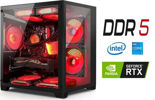 Компьютер CyberX - R59600X AMD Ryzen 5 9600X 3.9 ГГц/RAM 32 ГБ DDR5/SSD 1000ГБ/NVIDIA GeForce RTX 5060Ti 8ГБ