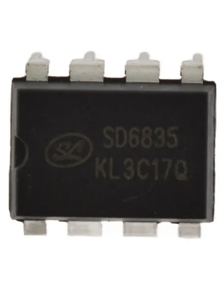 Микросхема SD6835 DIP-8 ШИМ ИБП GPV (30601159), LSD, SHV для сварочного аппарата РЕСАНТА САИ-190ПН (c S/N GPV253)
