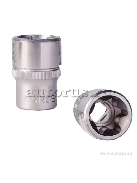 FORCE Головка E20 внешний TORX 1 2DR короткая