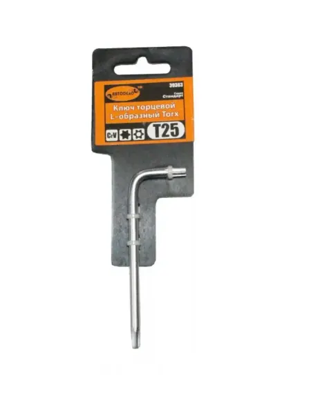 АВТОDЕЛО Торцевой ключ для звездочек Torx торекс изогнутый Т25 39363
