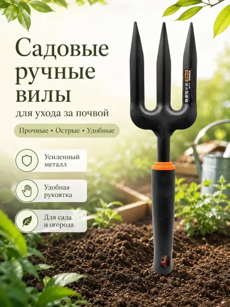 АйлушаВБ Садовые ручные вилы для ухода за почвой