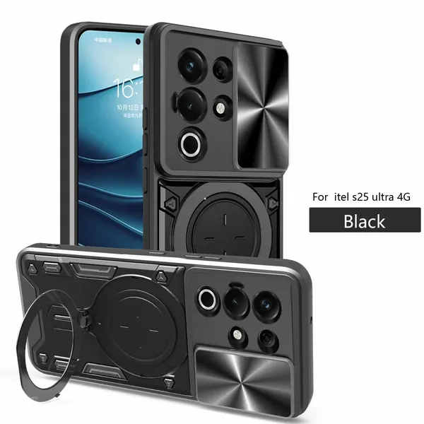 Чехол с кольцом Big Ring Case для Samsung Galaxy S25 черный