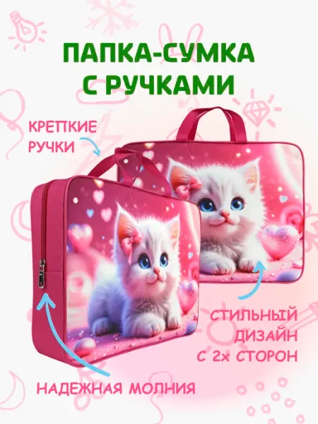 Big daddy Папка для труда, тетрадей А4 и рисования с ручками