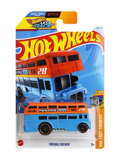 Hot Wheels Машинка металлическая коллекционная модель автобус