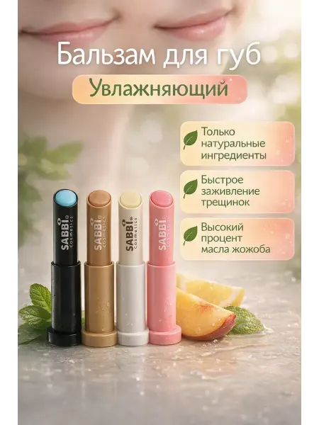 Bingo Room Бальзам для губ увлажняющие подарочный набор 4 шт