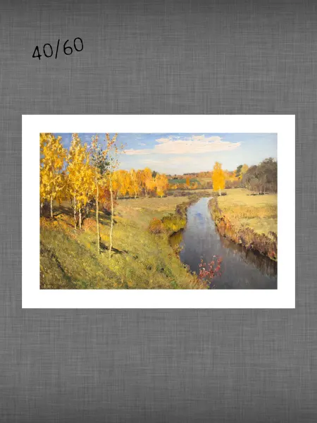 Past_today "Золотая осень", Левитан (натур.холст без, 40х60 см)