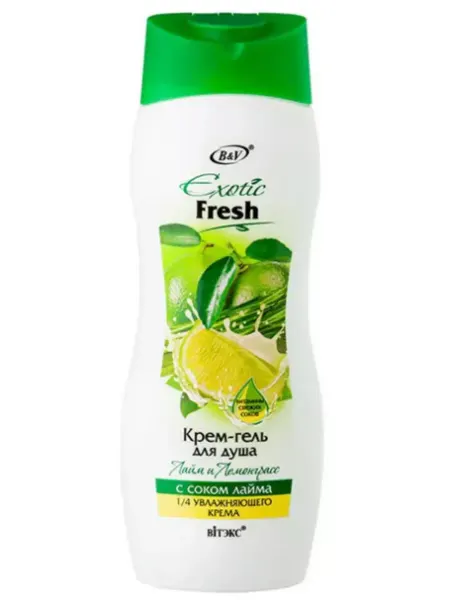 Витэкс Крем-гель для душа Exotic fresh Лайм и лемонграсс 500 мл