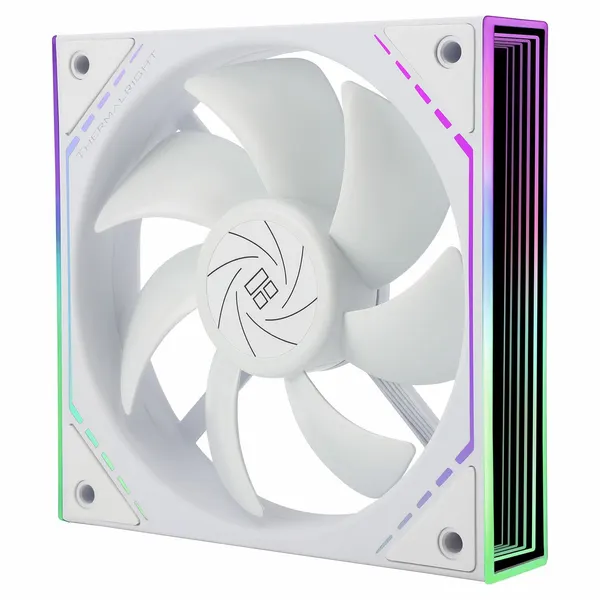 Вентилятор для корпуса Thermalright TL-M12 120*120*25 тихий с эффектом бесконечности на ребрах, цвет белый