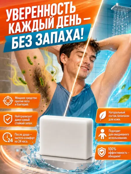Антибактериальное мыло для подмышек