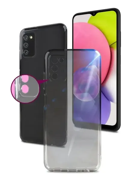 AKS Sale Чехол на Samsung Galaxy A03s прозрачный cиликоновый бампер