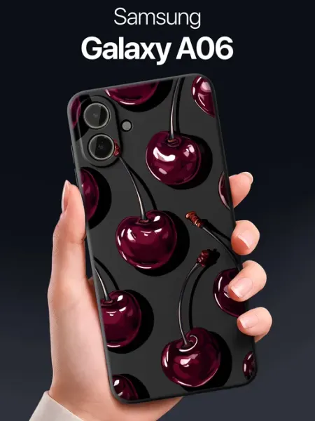 SCDesign Чехол на Samsung Galaxy A06 с вишнями