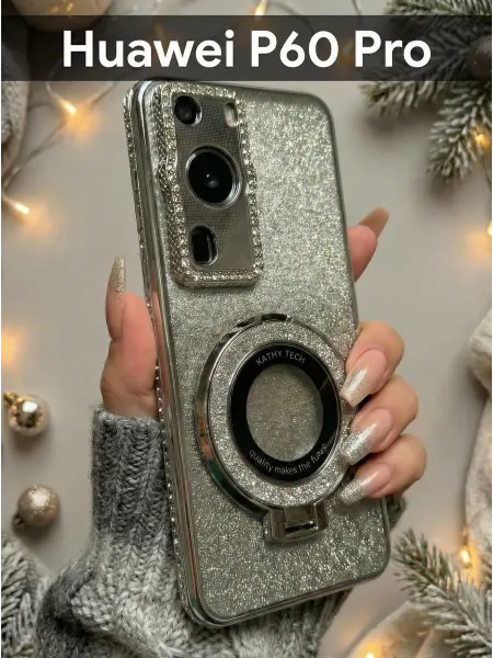 Orangeman Чехол на Huawei P60 Pro с кольцом со стразами