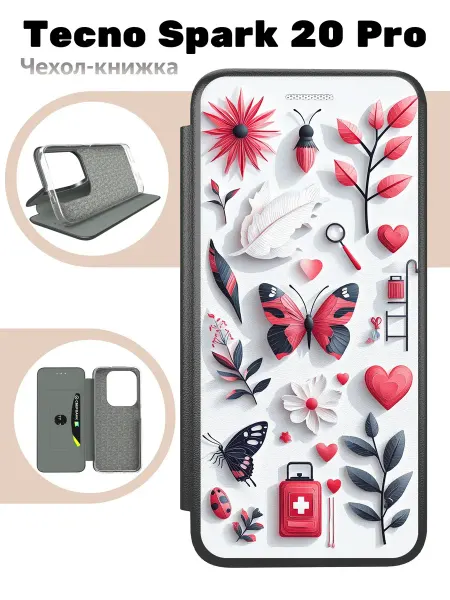 Mobi711 Чехол книжка для Tecno Spark 20 Pro