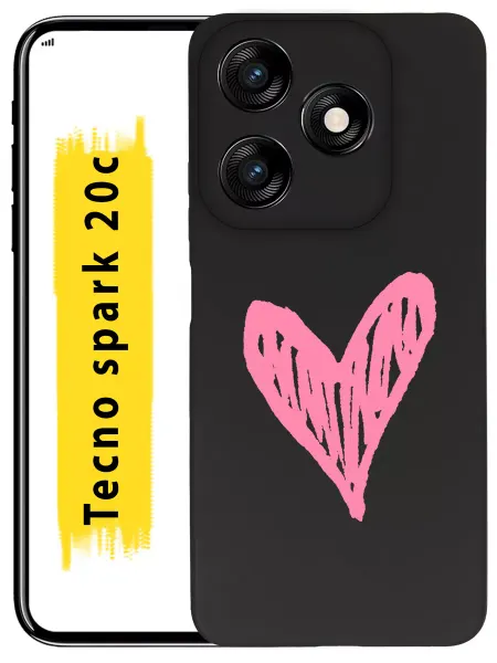 Custom Shops Чехол на Tecno Spark 20С силиконовый с принтом