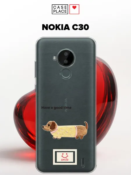 Case Place Чехол на Nokia C30 с собакой