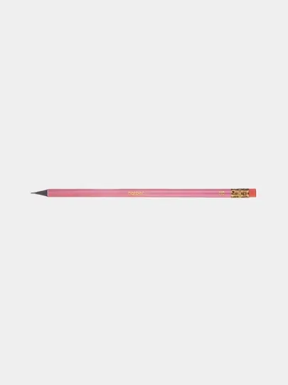 Чернографитный карандаш Hatber V-tone HB, черное дерево, с ластиком, BL072604