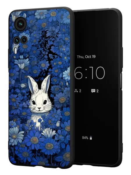 Чехол на Vivo Y31 и Y53S с принтом Зайчик