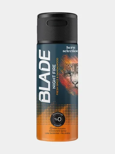Дезодорант спрей Blade Hero Selection Night Fire, 150 мл