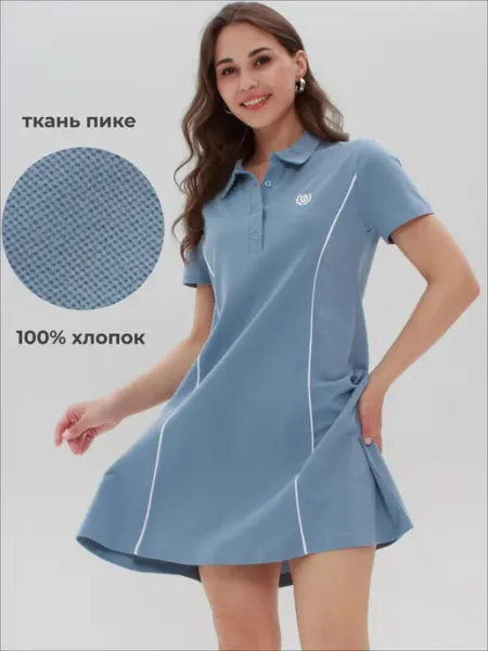 BLAST WEAR Платье поло летнее короткое спортивное