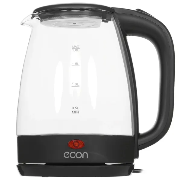 Электрочайник ECON ECO-1825KE, мощность 1500 Вт, объем 1.8 л, черный.