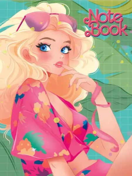 Проф-Пресс Блокнот 140х200 мм MyArt. I love pink. С листьями
