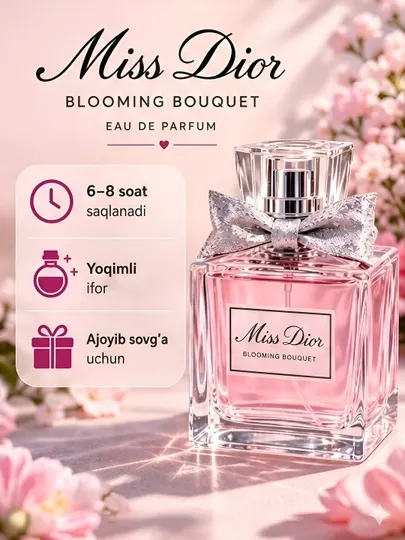 Женский парфюм Miss Dior Blooming Bouquet Eau de Parfum 100 мл
