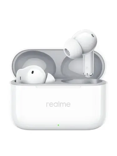 Realme Наушники беспроводные с микрофоном realme Buds T200, Bluetooth, белый