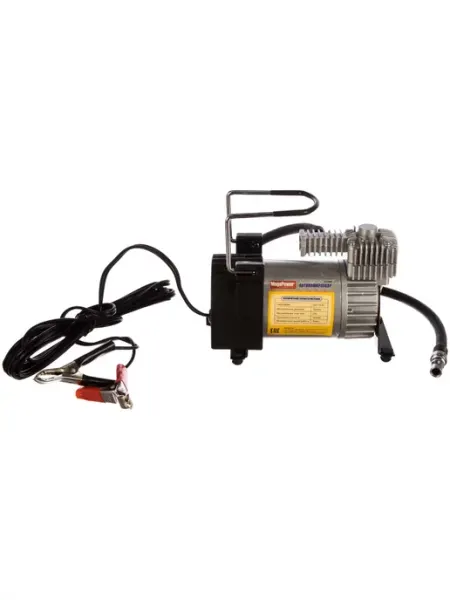 Компрессор поршневой 150PSI (30л/мин 14А) с фонарем и цифровым манометром 12V MEGAPOWER MEGAPOWER M85010